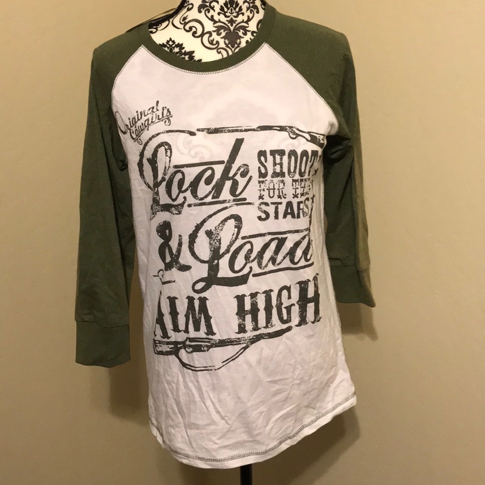 Original‎ cowgirl baseball T